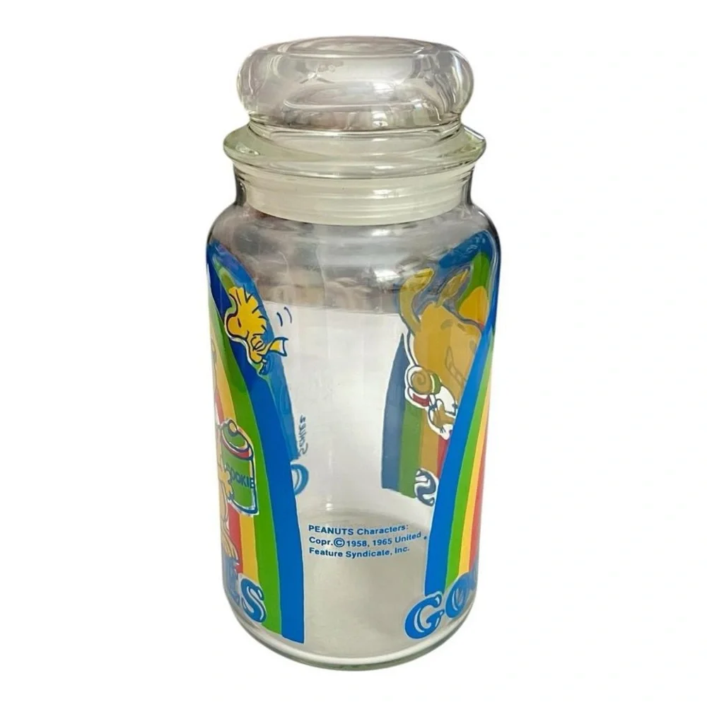 Vintage Snoopy Goodie Jar, Rainbow - Picture 2 of 7